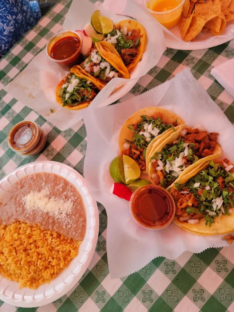 Refried Beans & Rice Al Pastor Tacos Berrian Tacos